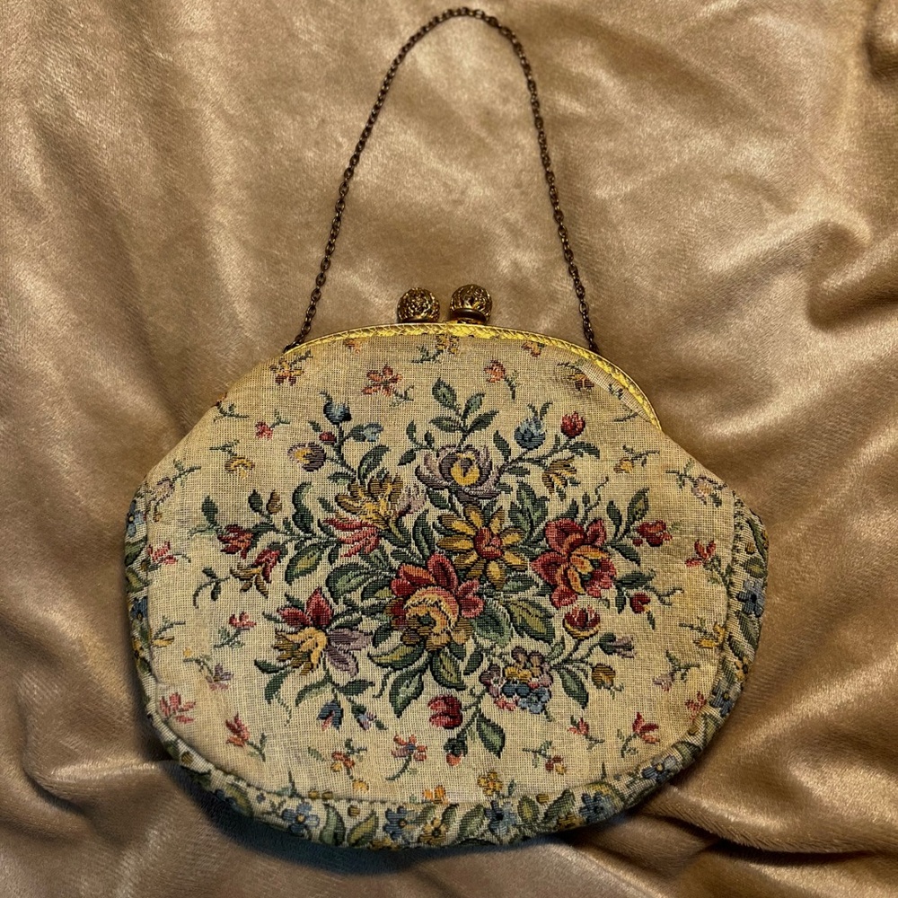 Vintage tapestry purse